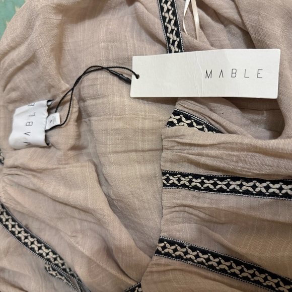 NWT Anthropologie Mable Flirty Shoulder Tie Maxi Dress - Picture 9 of 10